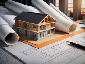 Hausbau Bauplan Baugenehmigung