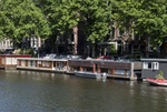 Hausboot in Amsterdam, Niederlande