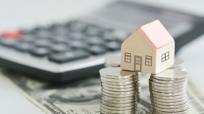 Hauskauf Immobilienbewertung Taschenrechner Hausmodell Geld