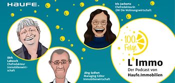 Header L'Immo 100. Folge