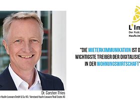 Header L´Immo Podcast mit Carsten Thies, Haufe-Lexware Real Estat