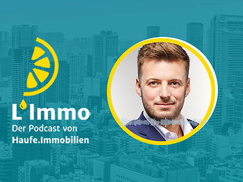 Header L'Immo Podcast mit Sebastian Renn, Drooms