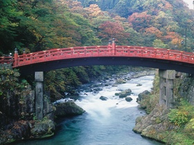 Heilige Bruecke, Nationalpark Nikko, Japan
