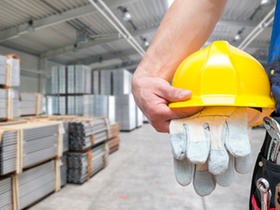 Helm, Handschuhe, Halle