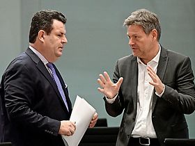 Hubertus Heil und Robert Habeck 