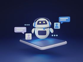 Illustration Chatbot Apps Tablet Kommunikation
