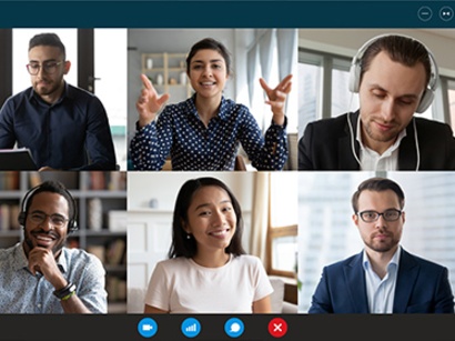 Team-Meetings funktionieren auch virtuell.