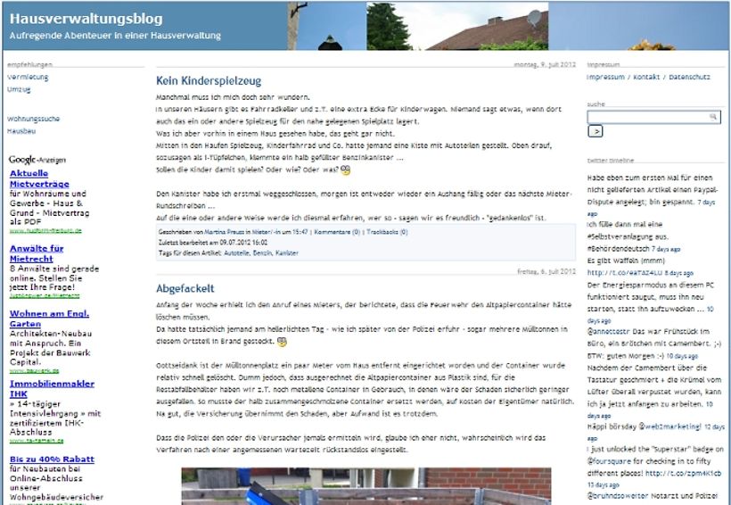 Immobilien-Blogs im Überblick: www.hausverwaltungsblog.de