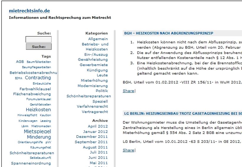 Immobilien-Blogs im Überblick: www.mietrechtsinfo.de