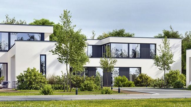 Einfamilienhäuser modern Wohnen Wohnumfeld urban 