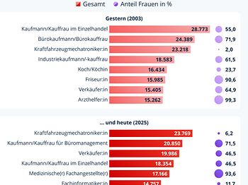 Infografik Ausbildungsberufe 2025