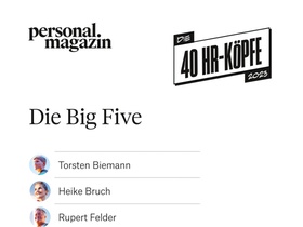 Infografik Big Five der 40 Köpfe