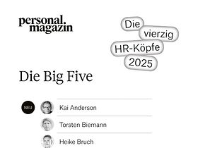 Infografik Big Five der 40 Köpfe