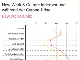 Infografik zur New Work Studie Bruch