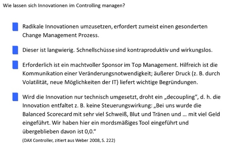 Innovationsmanagement im Controlling