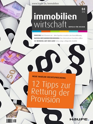 Immobilienwirtschaft 4/2018 | Immobilienwirtschaft: Magazin für Management, Recht, Praxis