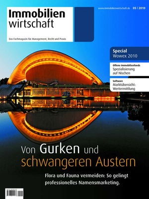 Immobilienwirtschaft Ausgabe 5/2010 | Immobilienwirtschaft: Magazin für Management, Recht, Praxis