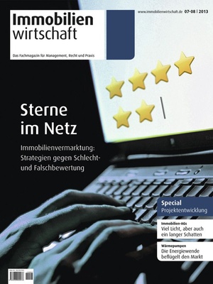 Immobilienwirtschaft Ausgabe 7+8/2013 | Immobilienwirtschaft: Magazin für Management, Recht, Praxis