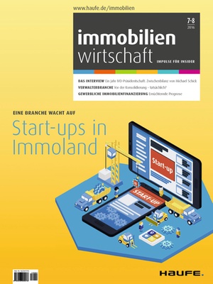 Immobilienwirtschaft Ausgabe 7+8/2016 | Immobilienwirtschaft: Magazin für Management, Recht, Praxis
