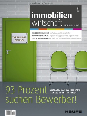 Immobilienwirtschaft Ausgabe 11/2015 | Immobilienwirtschaft: Magazin für Management, Recht, Praxis