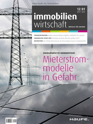 Immobilienwirtschaft Ausgabe 12/2015+01/2016 | Immobilienwirtschaft: Magazin für Management, Recht, Praxis