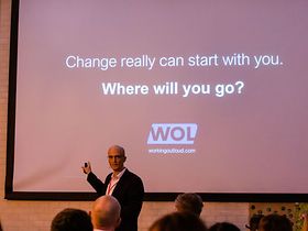 John Stepper auf dem Working Out Loud Camp 2018
