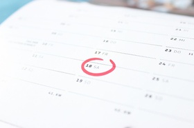 Kalender Datum Deadline Termin