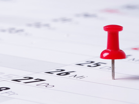 Kalender Frist Nadel