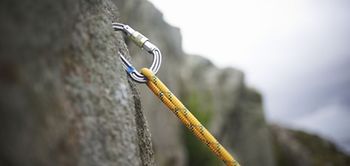 Karabiner Karabinerhaken Fels Seil Sicherheit