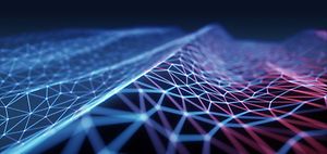 KI_abstraktes Netzwerk Daten visualisiert