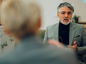 Klient bespricht Probleme