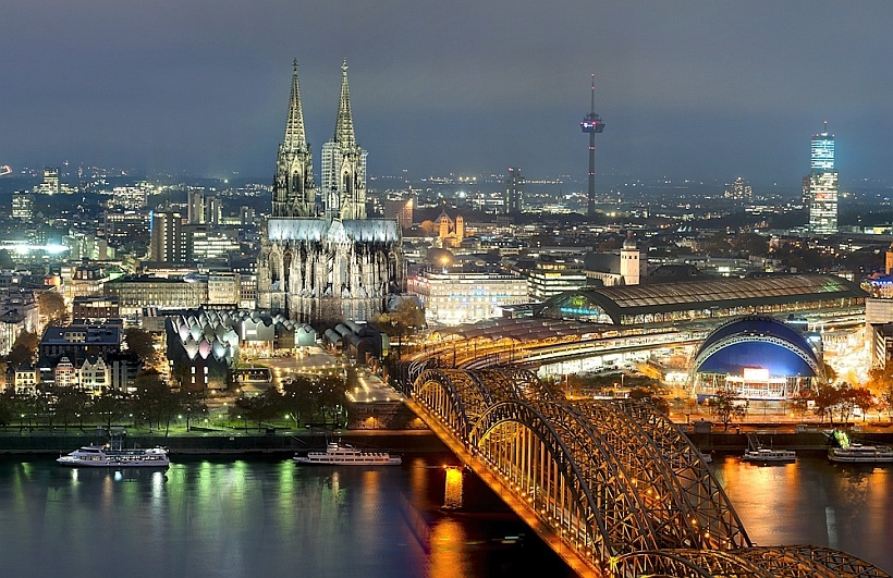 Köln Skyline mit Dom