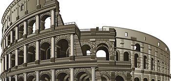 Kolosseum, Rom, Italien, Computergrafik