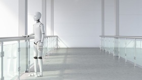 Künstliche Intelligenz Roboter Raum leer CRE