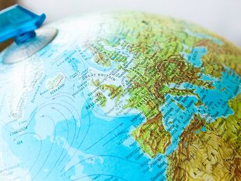 Landkarte Globus Welt Weltkarte Ausland Reise Entsendung