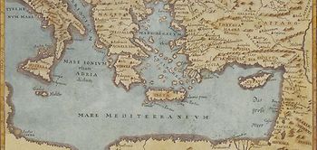 Landkarte rund ums Mittelmeer