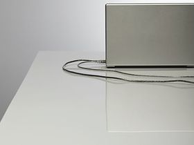 Laptop auf Schreibtisch