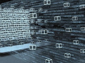 Laptop Daten Token Blockchain