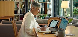Laptop Geschäftsfrau