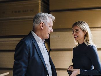 Lehrer und Schüler Unterhaltung
