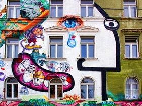Leipzig Mehrfamilienhäuser Wohnungen Graffiti