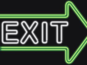 Leuchtschrift EXIT, Computergrafik