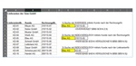 Lieferantenliste in Excel und Formelanwendung