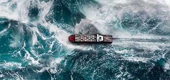 Lieferkettenrisiken_Schiff im Sturm