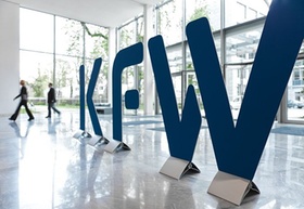 Logo KfW_Bank von innen