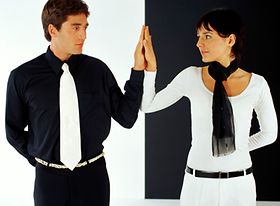 Mann Frau Schwarz Weiß