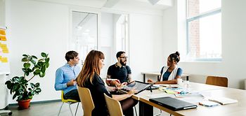 Meeting mit Kollegen