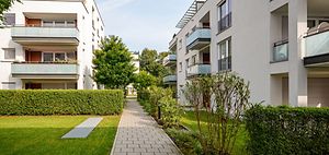 Mehrfamilienhäuser Apartments Stadt Mietshaus Wohnanlage