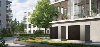 Mehrfamilienhäuser Balkone Wärmepumpen