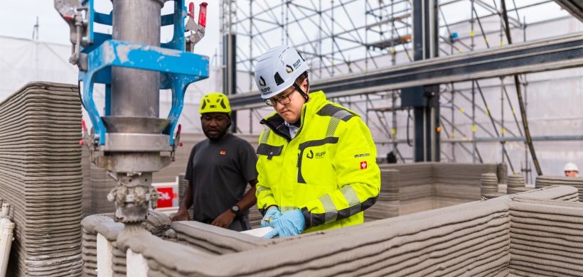 Mehrfamilienhaus 3D Druck Baustelle Weißenhorn-Wallenhausen